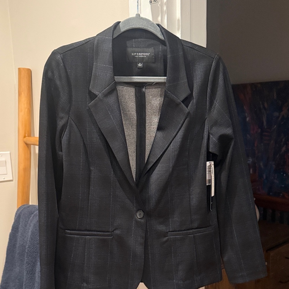 NWT Liverpool Charcoal Women's Stretch Suit Jacket